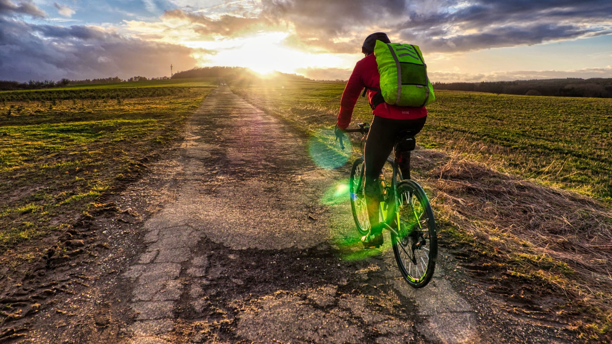 1 km bergauf mit dem fahrrad